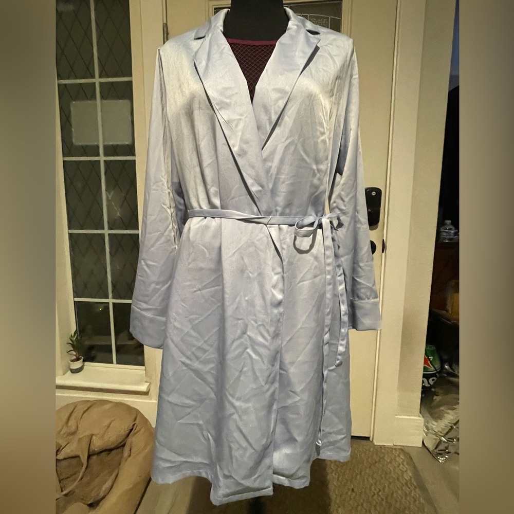 State of Day Women's Crepe de Chine Robe, Eventide (ice blue), Various sizes